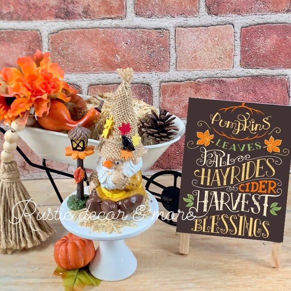 Fall Scarecrow For Your Tier Trays - Picture 2 of 2